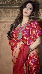 Indian girl ethnic wear shoot in Saree