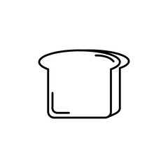 Isolated bread icon line design