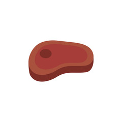Isolated meat icon flat design