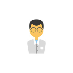 Isolated medical doctor icon flat design