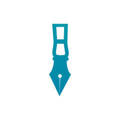 Isolated pen icon gradient design