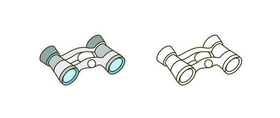 Binoculars vector illustration