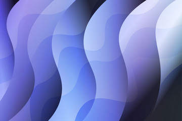 Wave background. Abstract geometric pattern. Vector illustration. Blue color