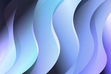 Wave background. Abstract geometric pattern. Vector illustration. Blue color