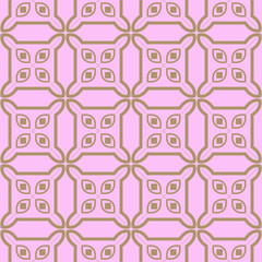 Seamless geometric pattern with modern decorative ornament. Vector illustration