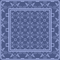 Obraz premium Decorative pattern for fashion print. Sample tablecloth or bandanna design. Vector illustration