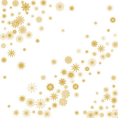 New Year background vector with falling snowflakes