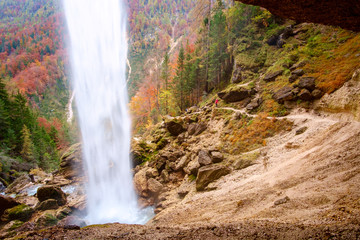 Waterfall Pericnik in Slovenia, Europe