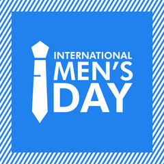 Vector illustration on the theme of International Men's day on November 19th.