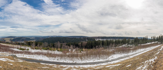Panoramic View From Ettelsberg Winterberg