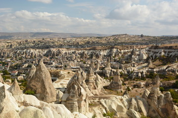 Fototapeta na wymiar View of Goreme. Nevsehir province. Cappadocia. Turkey