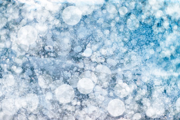 Fototapeta premium abstract christmas background with snow ice and lights