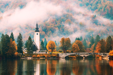 Lake Bohinj In National Park Triglav, Slovenia