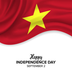 Obraz premium Vector festive illustration of independence day in Vietnam celebration on September 2. vector design elements of the national day. holiday graphic icons. National day