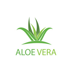 Aloe vera logo vector illustration