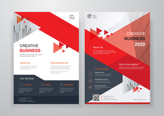 Corporate Business Cover Design Template. Print template design in A4