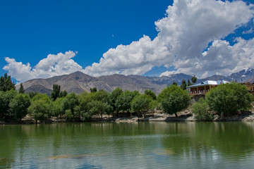 Fototapeta na wymiar Nako Lake, Spiti Valley, Himachal Pradesh, India