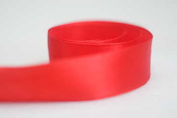 Bright colorful Christmas-tree decorations in white and red tones create a fabulous sensation of Christmas and New Year.