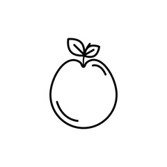 Isolated apple icon line design