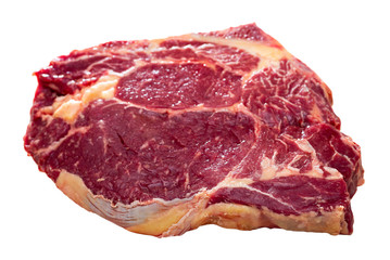 Uncooked beef chop