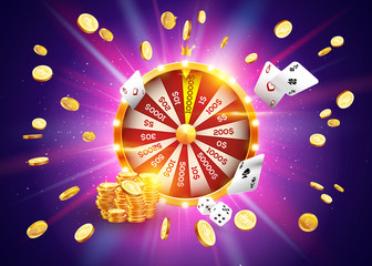 Realistic 3d spinning fortune - 302424412