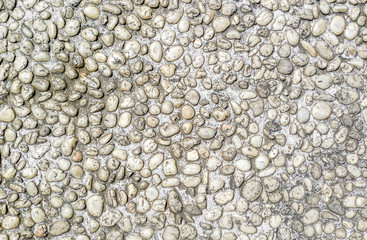 Abstract texture background with dry round stones