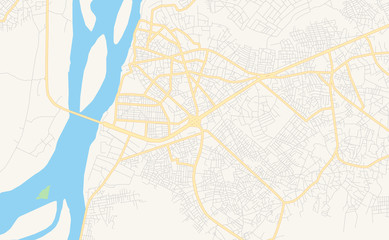 Printable street map of Onitsha, Nigeria