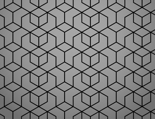 Abstract geometric pattern. A seamless vector background. Black ornament. Graphic modern pattern. Simple lattice graphic design