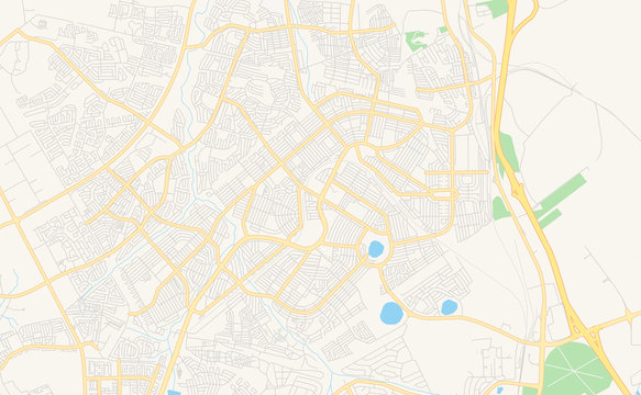Printable street map of Tembisa, South Africa