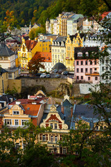 View of Karlovy Vary cityscape