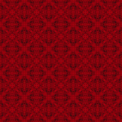 Abstract drawing on a rich red background. Square blank for creativity and design.