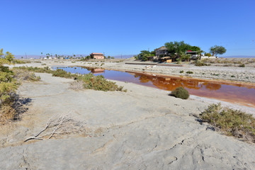 Cove at the Salton sea in California