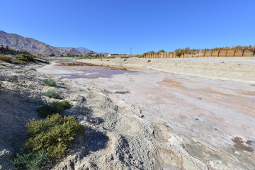 Cove at the Salton sea in California