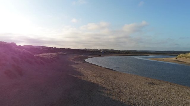 View of Coastline at Newburgh Beach in the early Evening