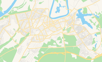 Printable street map of Kenitra, Morocco