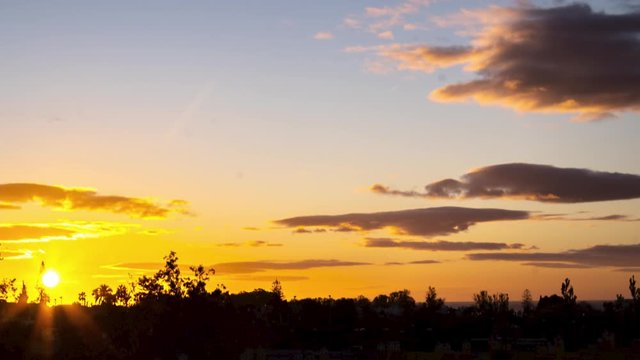 Time lapse sun rise marbella, malaga, spain 4k
