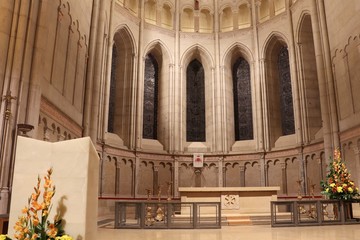 Cathédrale Saint Jean dans la ville de Lyon - Département du Rhône - France - Vue intérieure