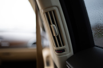 Obraz premium Luxury car rear seat row air conditioning inlet