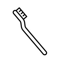 Toothbrush icon vector design template on white background