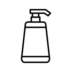 Shampoo bottle icon vector design template flat style isolated on white background