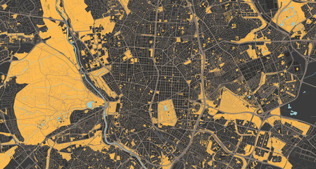 Detailed map of Madrid, Spain