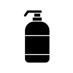 Shampoo bottle icon vector design template flat style isolated on white background