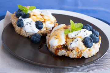 Fresh healthy mini sandwiches