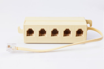 Connecting network cables to switch routers using RG-45 connectors