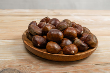 Edible Sweet Chestnuts, Healthy Autumn and Christmas Food