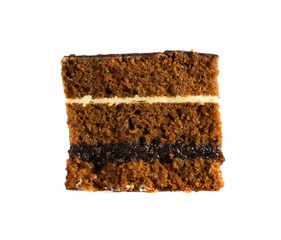 Sponge cake with spices and honey, brown biscuit