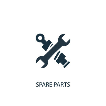 spare parts icon. Simple element illustration