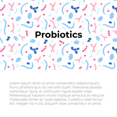 Vector isolated illustration of probiotics