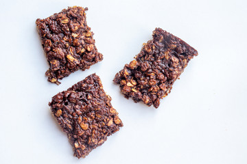Ginger and chocolate flapjack