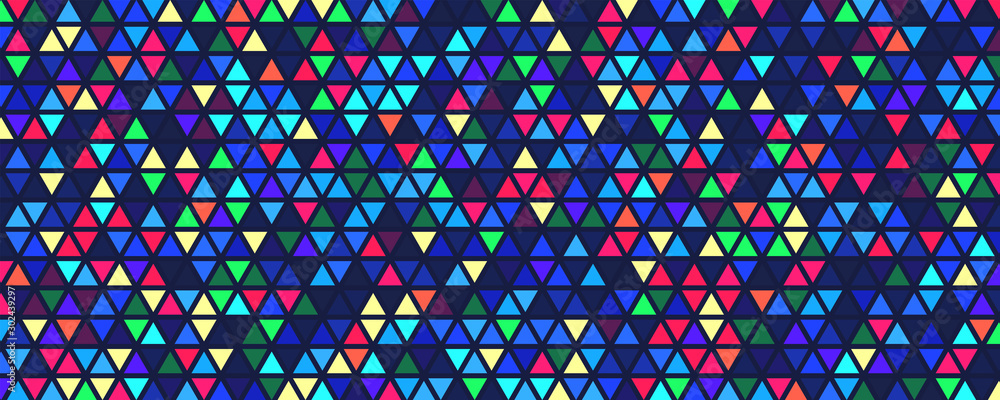 Poster abstract multicolored background of triangles. polygonal backdrop.